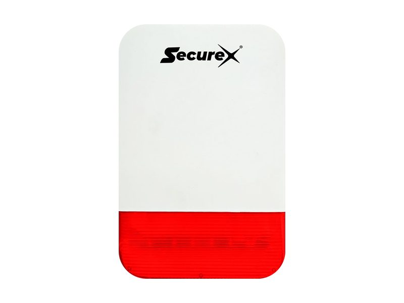 SecureX sounder with flashing light